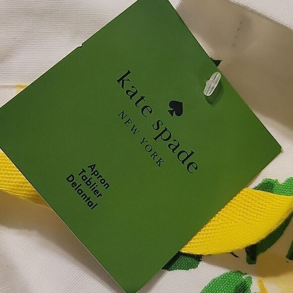 NEW KATE SPADE Life Gives You Lemons print cooking kitchen chef Apron NWT - Picture 4 of 4